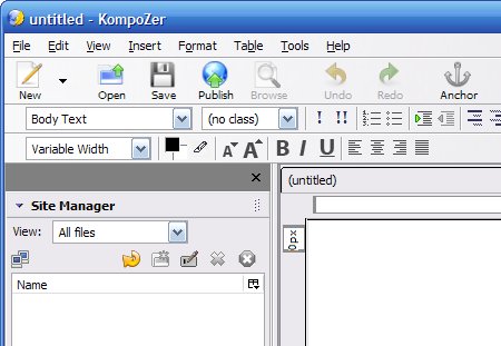 По сравнению с NVU, Kompozer производит более четкую разметку и имеет видимые отметки - видимые возвраты каретки и границы блоков