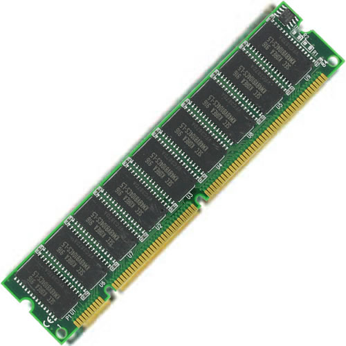 168-pin DIMM - выкарыстоўваецца для SDR SDRAM (радзей для FPM / EDO DRAM ў працоўных станцыях / серверах