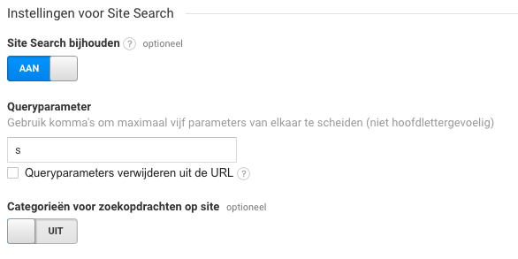 Тепер Google Analytics автоматично розпізнає, коли хтось розміщує пошук на вашому веб-сайті WordPress