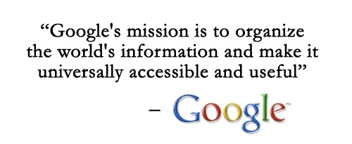 Миссия Google :