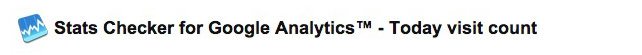Stat Checker для Google Analytics